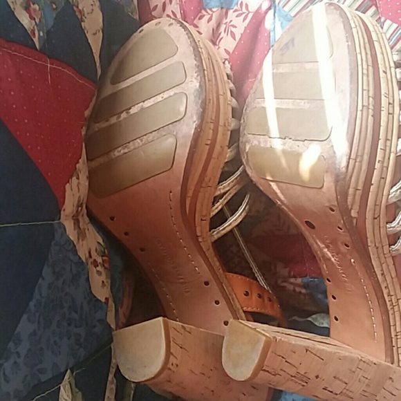 🌼FRYE🌼Silver 5" Platform Stiletto Heel US Size 8 - Picture 7 of 8